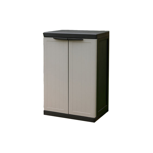 Armario exterior escobero MOD MIDI – 2 puertas con estantes y vertical