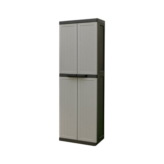 Armario exterior escobero MOD MIDI – 2 puertas con estantes y vertical