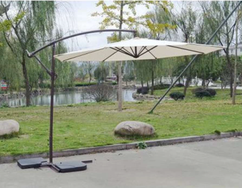 Parasol MARBELLA excéntrico de 3 m – Sombra elegante para jardín o terraza