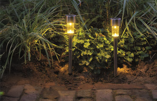 Pack de balizas solares LED para jardín – Iluminación sin cables