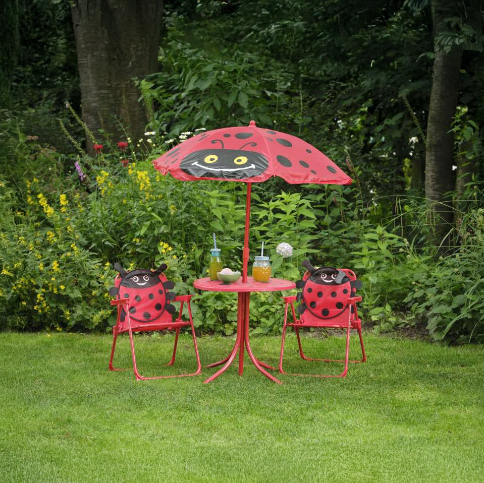 Conjunto infantil Mariquita o Gatos – Mesa y 2 sillas