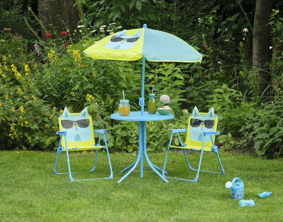 Conjunto infantil Mariquita o Gatos – Mesa y 2 sillas