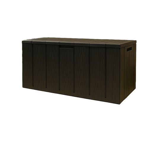 Baúl de jardín Bravo Antracita – Arcón exterior resistente 300L