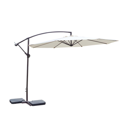 Parasol MARBELLA excéntrico de 3 m – Sombra elegante para jardín o terraza